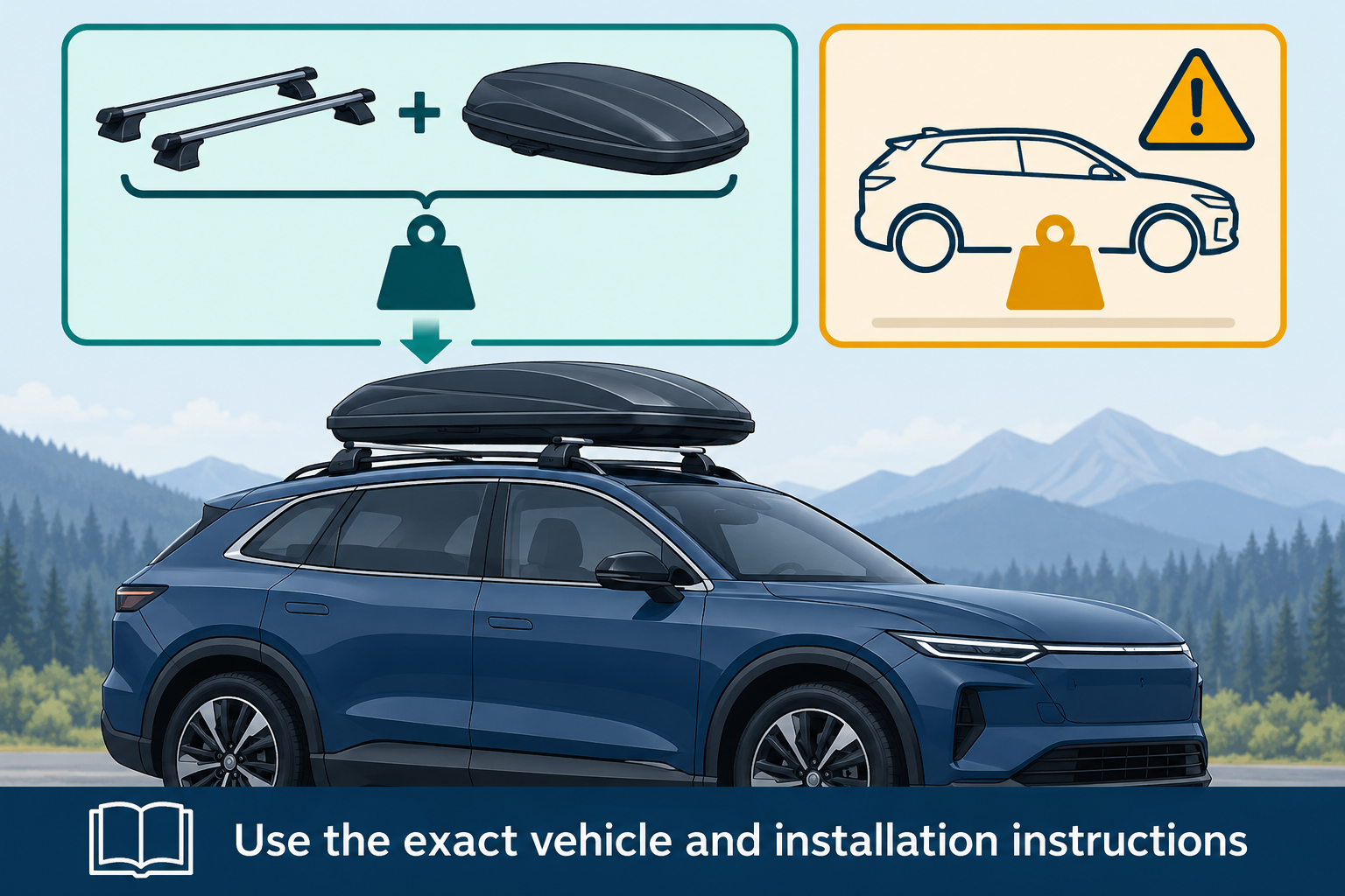 Count the rack system and cargo under the applicable limit